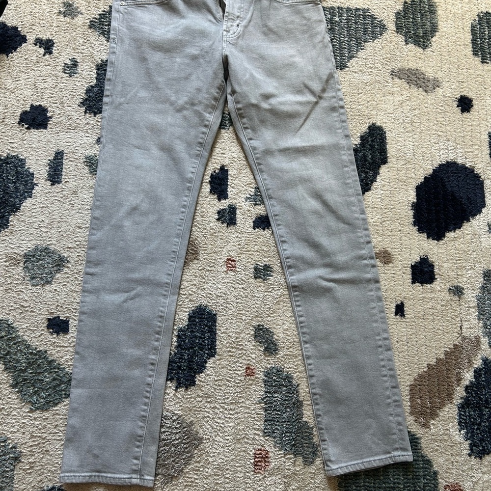Ag Adriano Goldschmied Light Gray The Tellis Modern Slim 31R Jeans